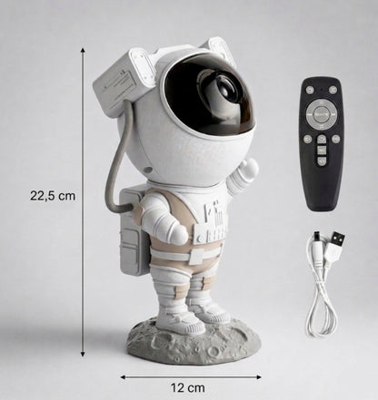 Astronauta proyector de galaxias